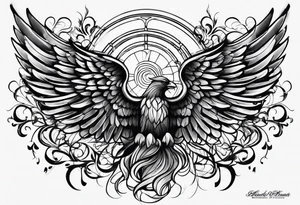 angel wing tattoo idea