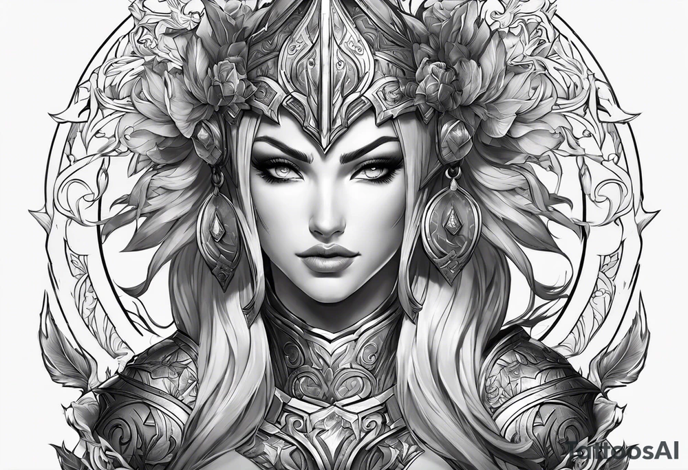 pantheon for league of legends tattoo idea