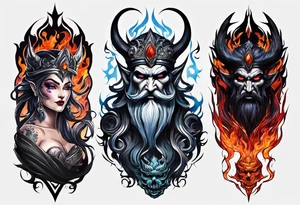 Backout tattoo of Hades tattoo idea