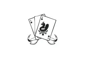 Poland symbol and poker cards Add casino money to it. tattoo idea