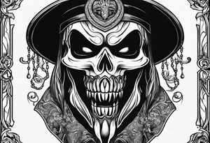 ghostface killer from scream tattoo idea