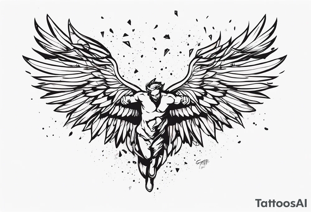 icarus falling tattoo idea