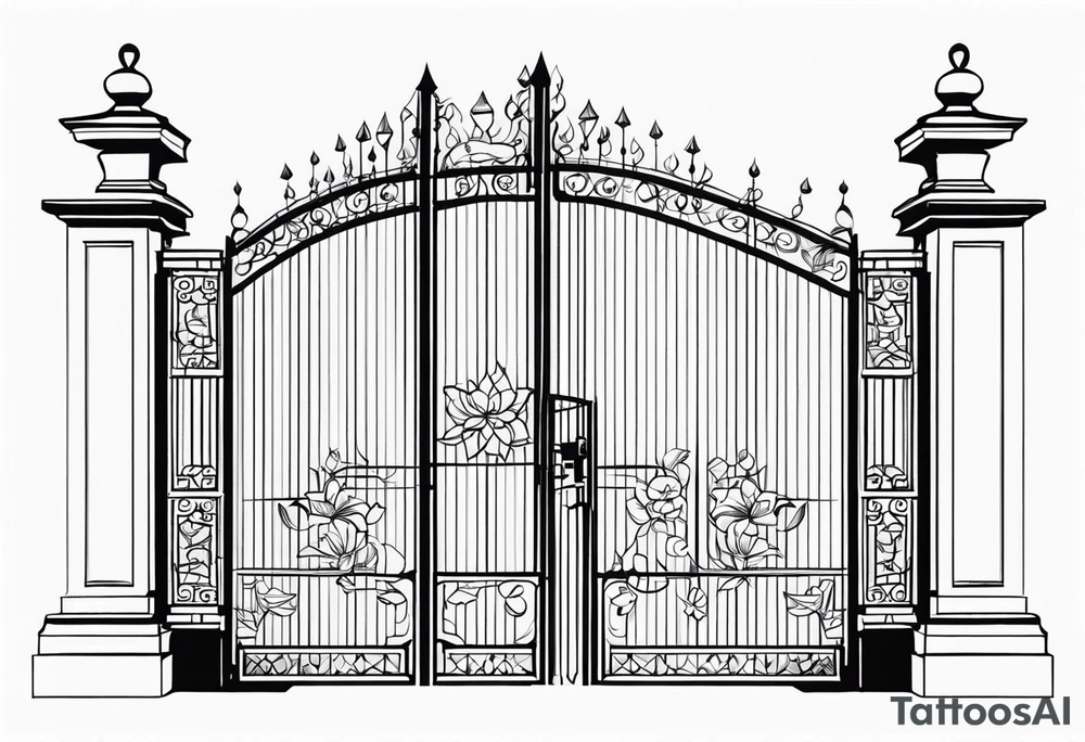 gate vector tattoo idea