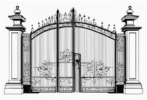 gate vector tattoo idea