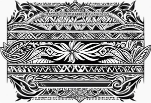 traditional hawaiian arm band tattoo idea