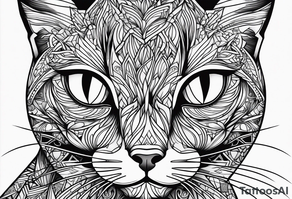 Black Cat tattoo idea