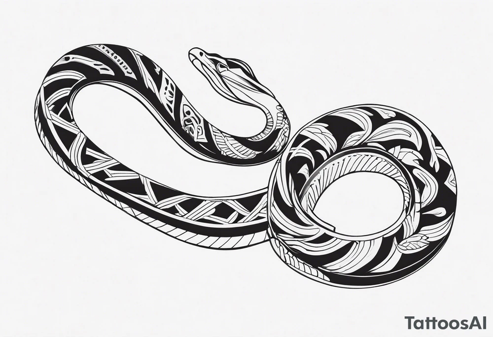snake bones tattoo idea