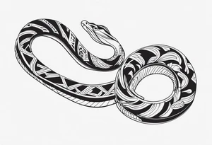 snake bones tattoo idea
