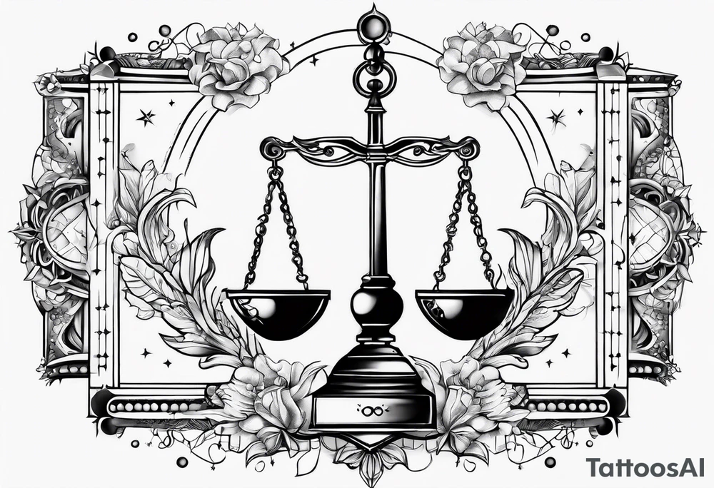 Libra constellation tattoo idea