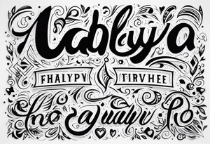 Aadhya tattoo idea