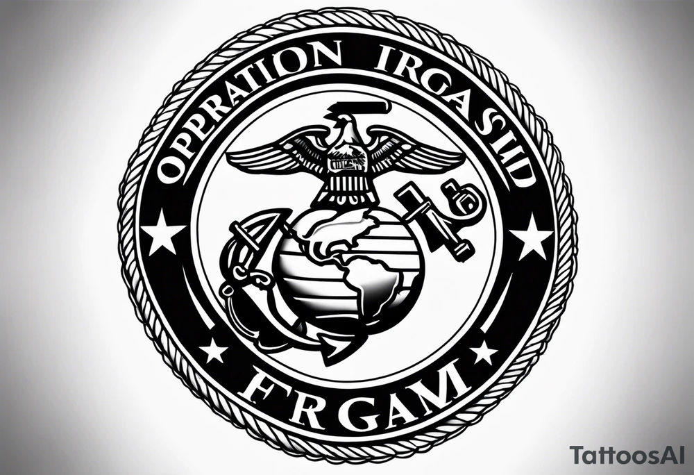 Operation Iraqi freedom usmc tattoo idea