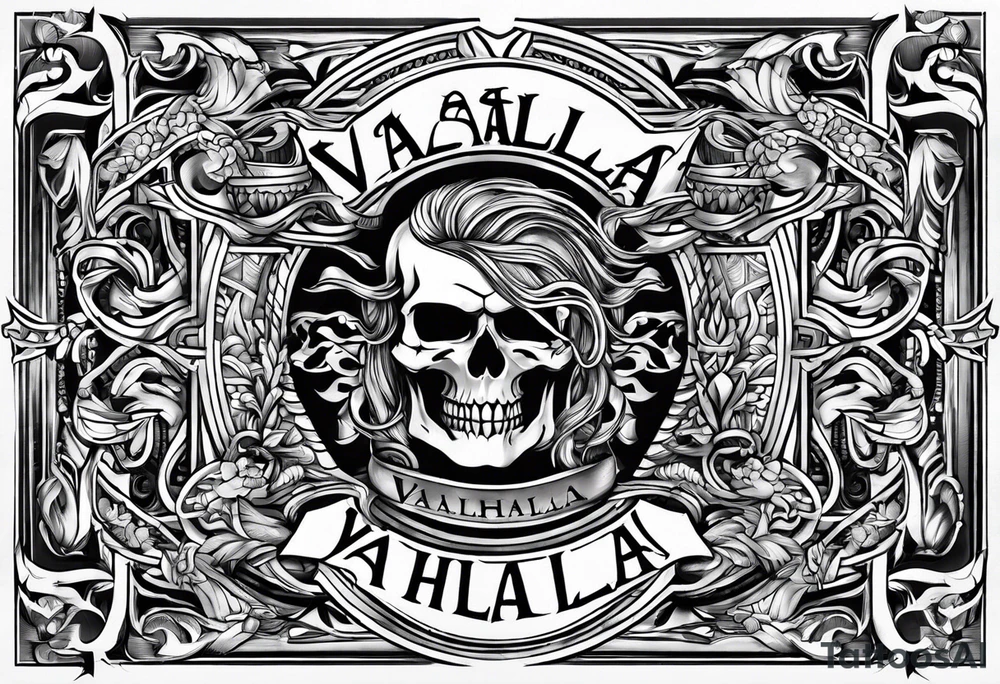Valhalla word tattoo idea