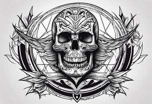 Skeleton calisthenics athele tattoo idea