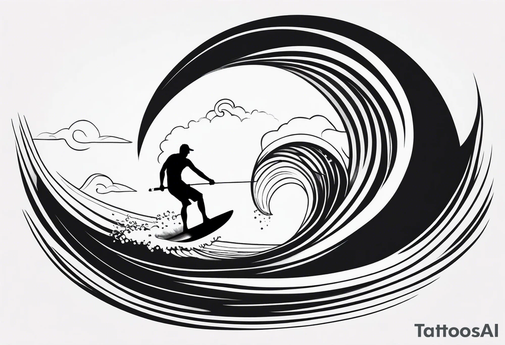Windsurfer, wave tattoo idea