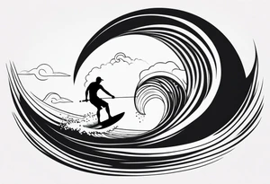 Windsurfer, wave tattoo idea