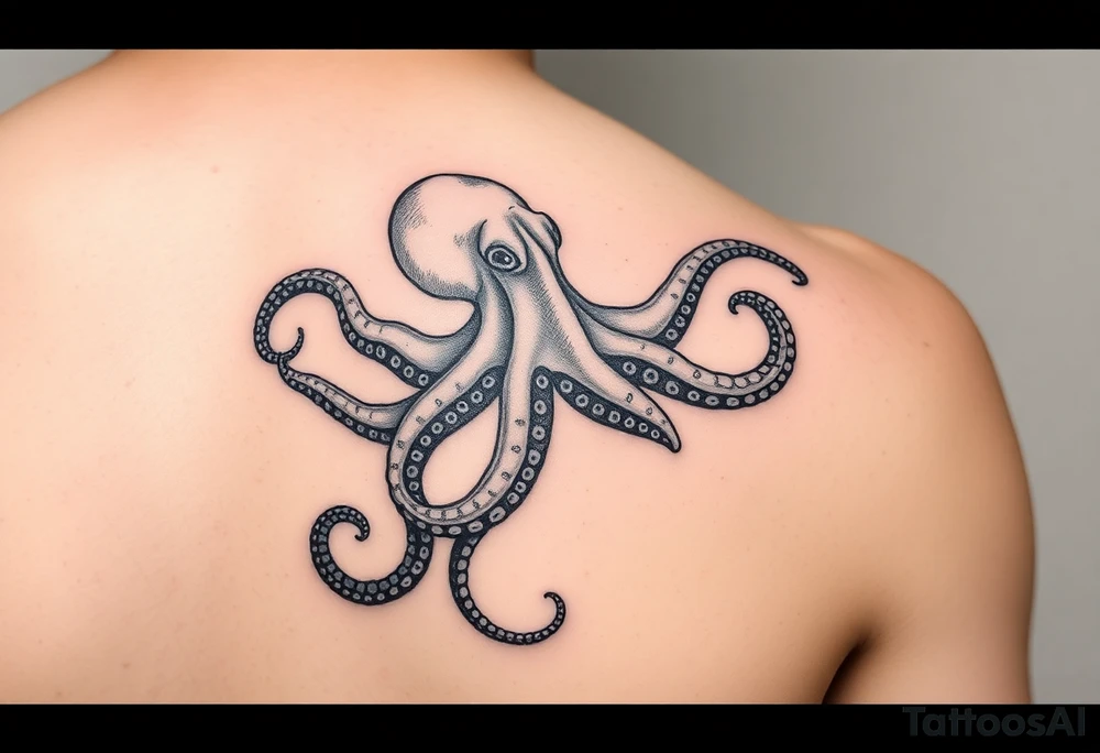 Octopus on right lower arm tattoo idea