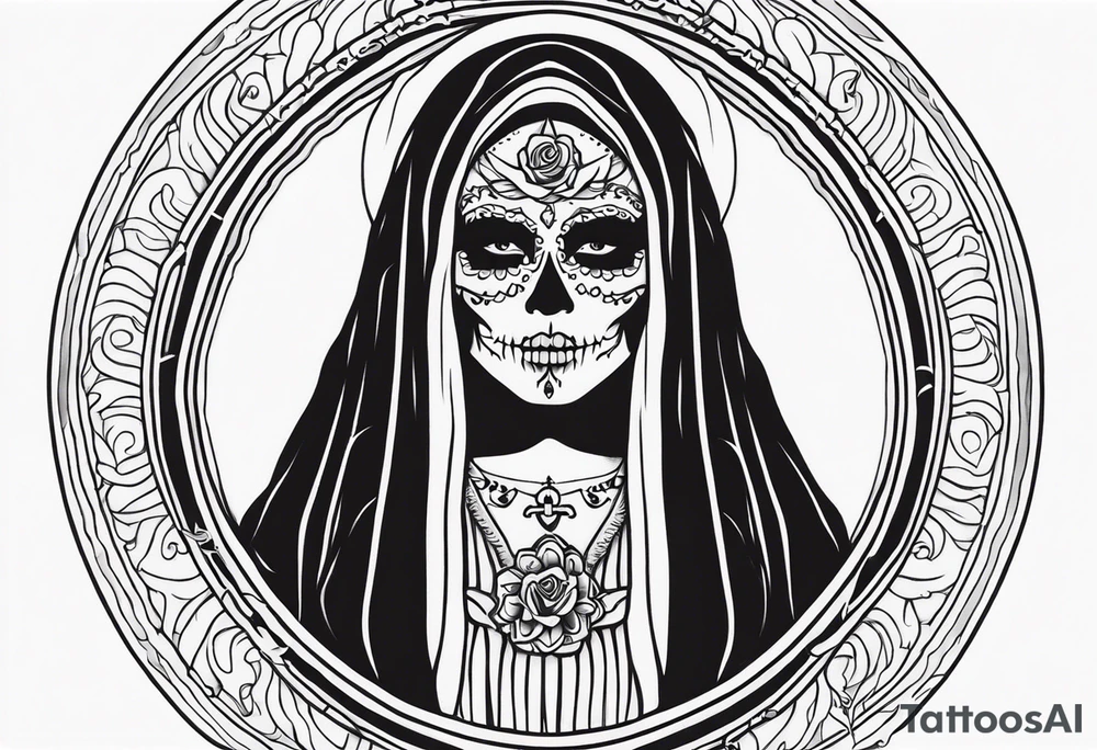 Santa muerte tattoo idea
