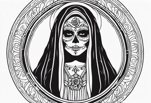 Santa muerte tattoo idea