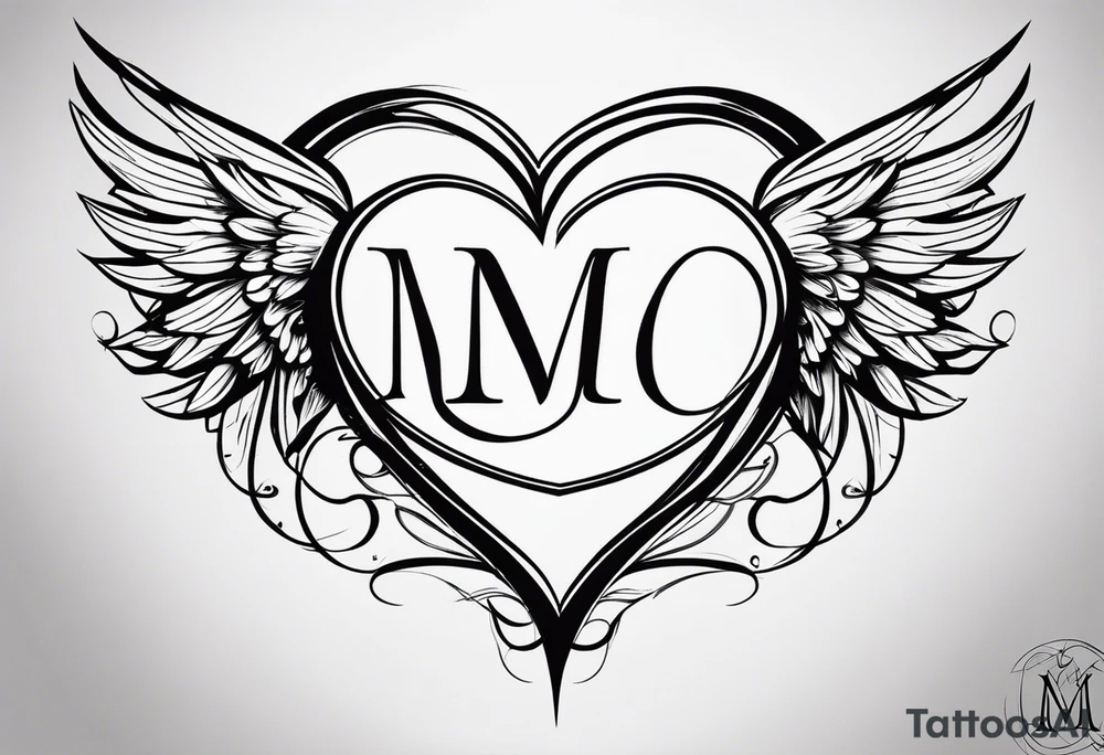 An interupted thin single line for the under arm, with symbols in the best fitting order for (1) the number 22, (2) a heart in forms of initials M and S, (3) angel wings and (4) the + symbol. All in the right order and proportion. tattoo idea