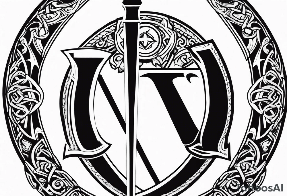 Valhalla sword shield dragon axe viking church tattoo idea Valhalla sword shield dragon axe viking church tattoo idea