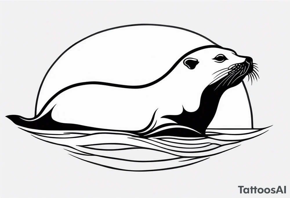 Sea lion tattoo idea
