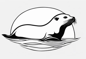 Sea lion tattoo idea