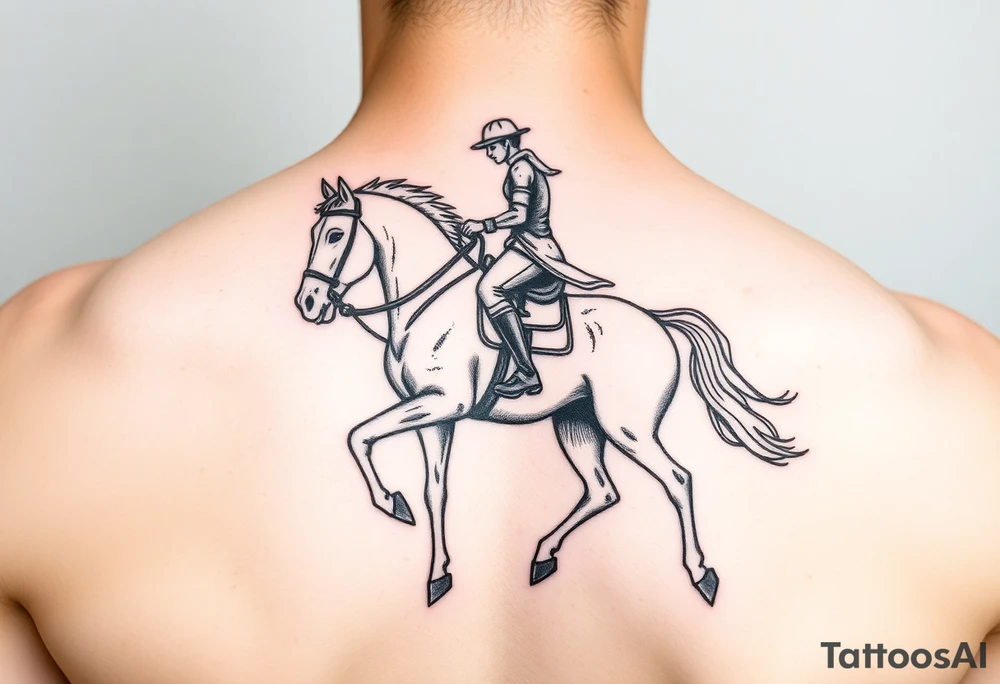 rider on the white horse tattoo idea