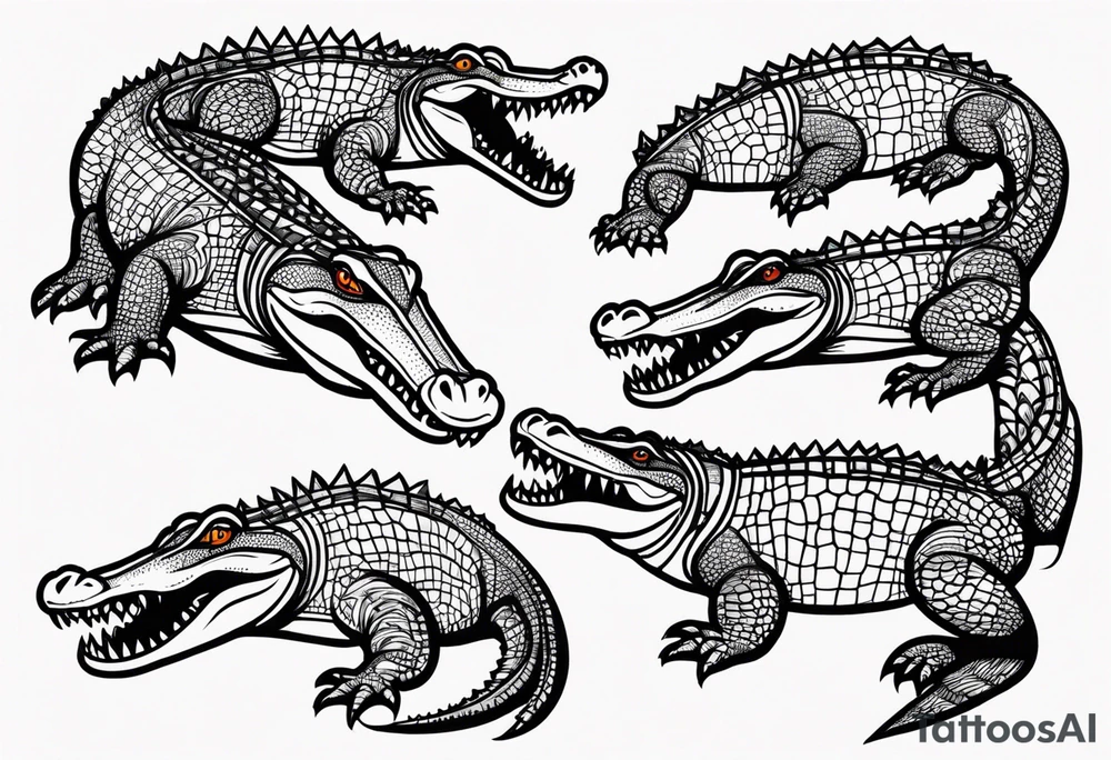 Alligator tattoo for forearms tattoo idea