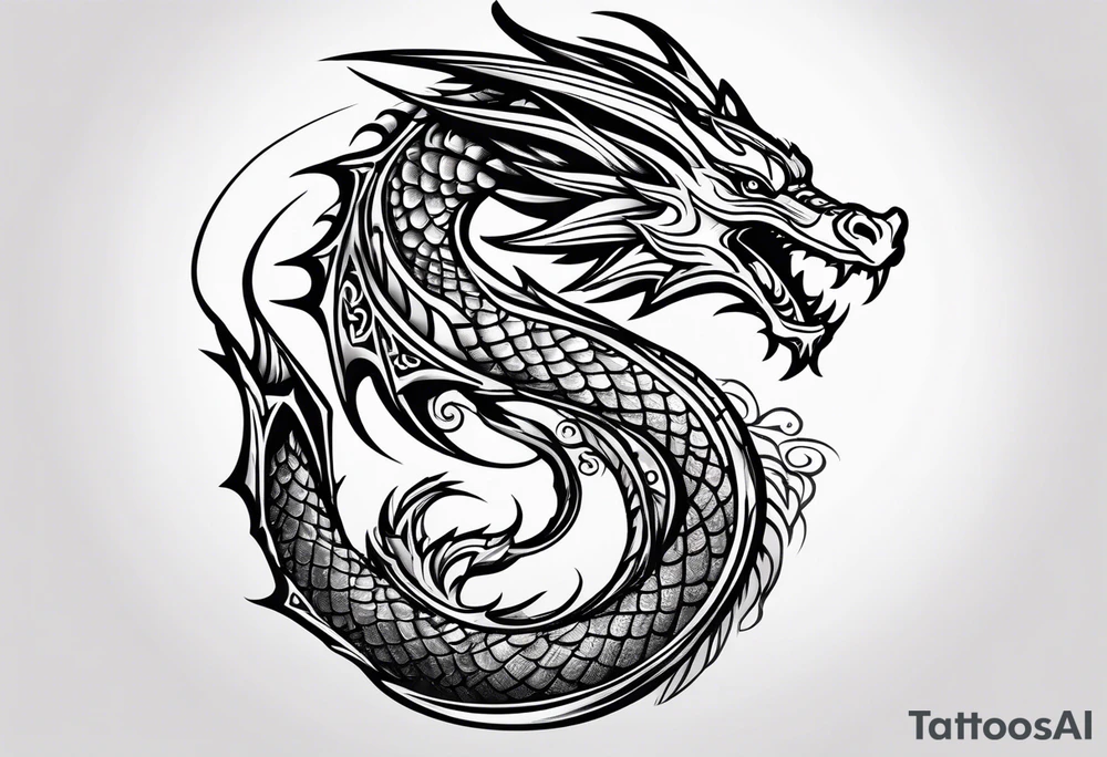 dragon tattoo idea