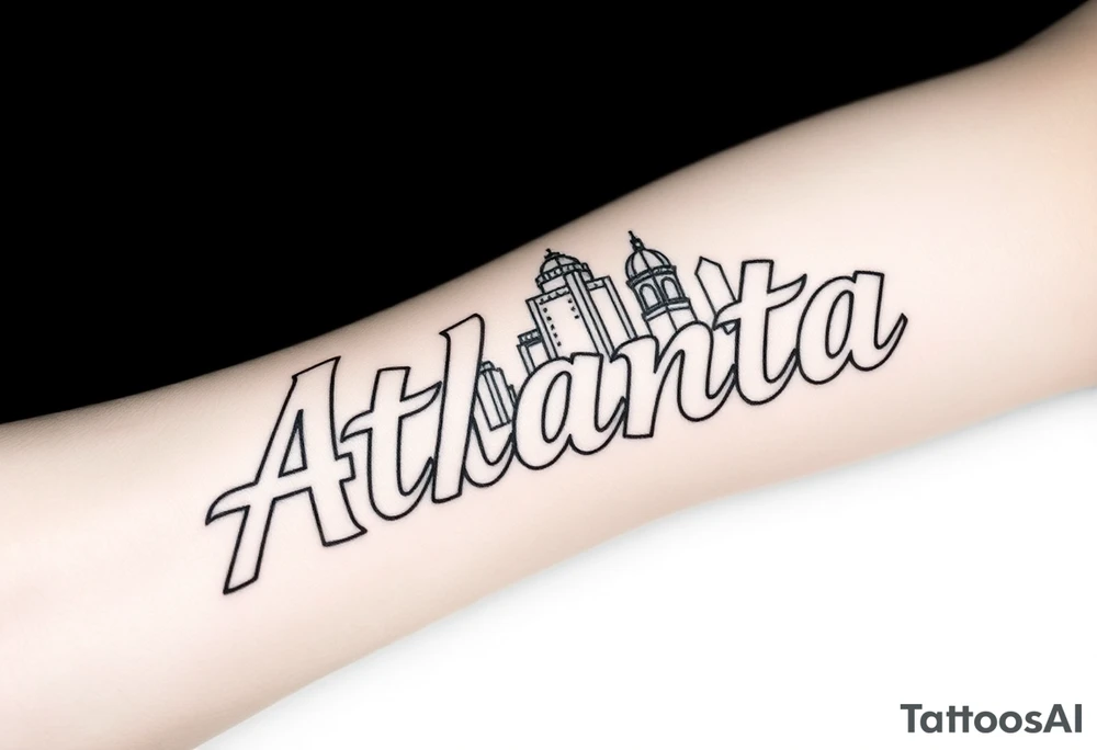 Atlanta theme tattoo idea