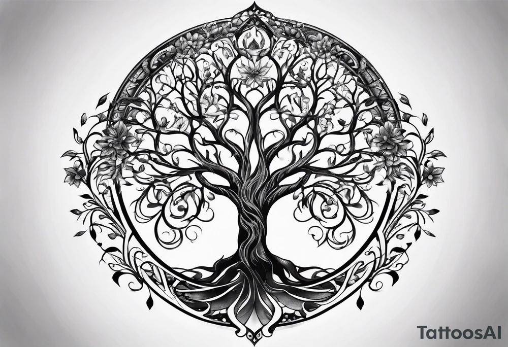 tree of life tattoo idea