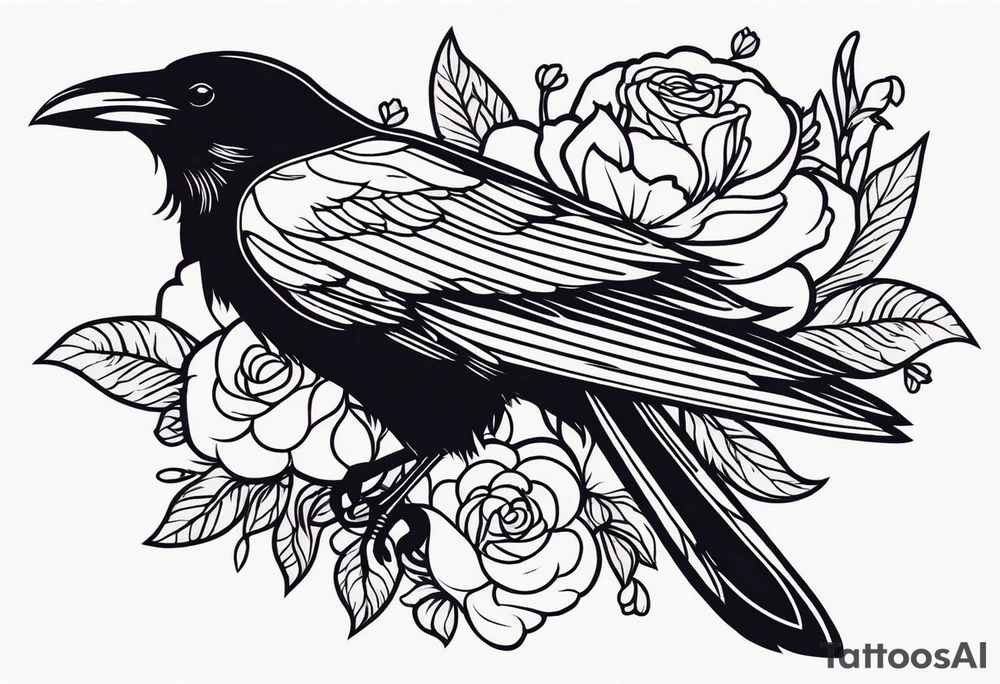 raven


old school vintage simple traditional design with vintage flowers surrounding
bold color simple tattoo idea