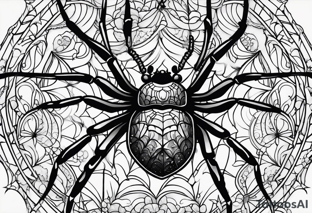 Spider tattoo idea