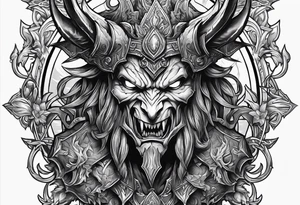 diablo from blizzard games tattoo idea