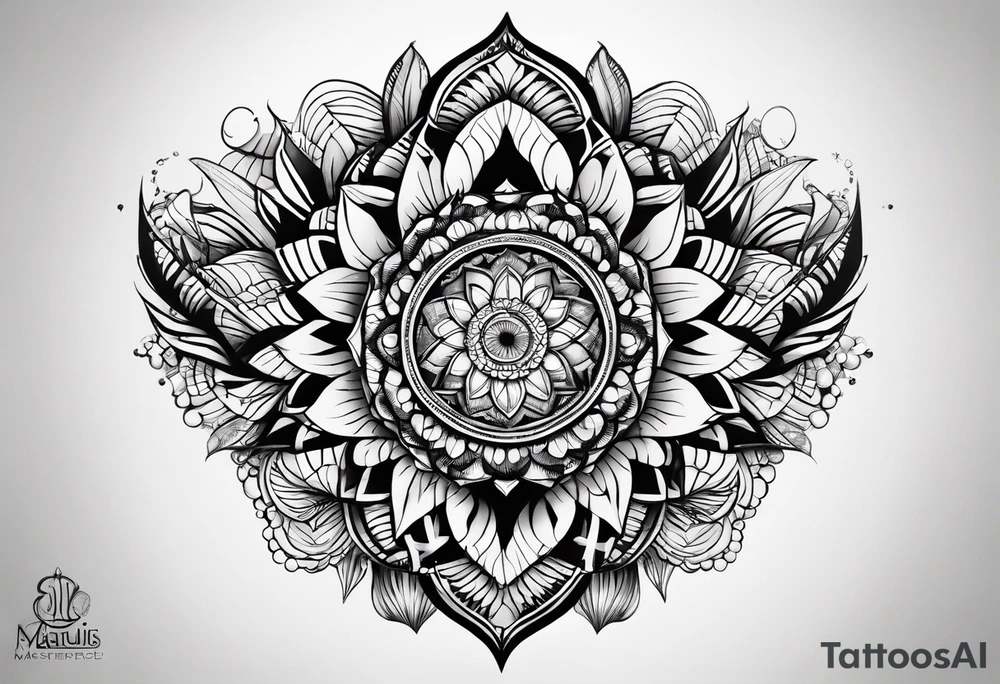Mandela Nataulis shell tattoo idea