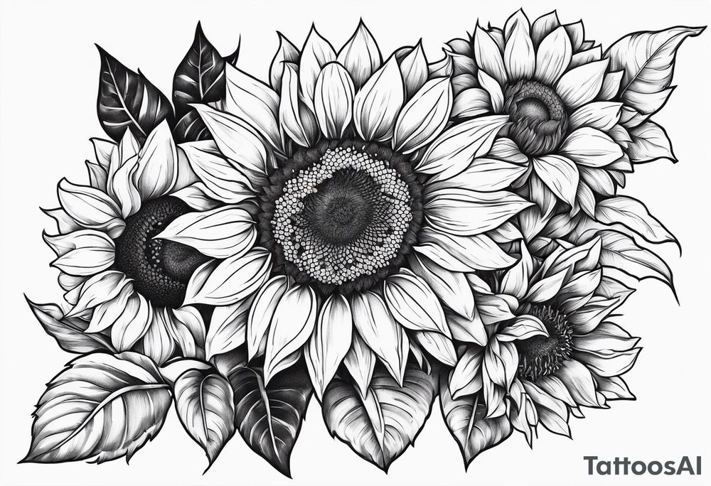 Sunflowers tattoo idea