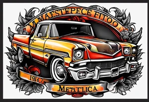 The number 1974 in Metallica font tattoo idea