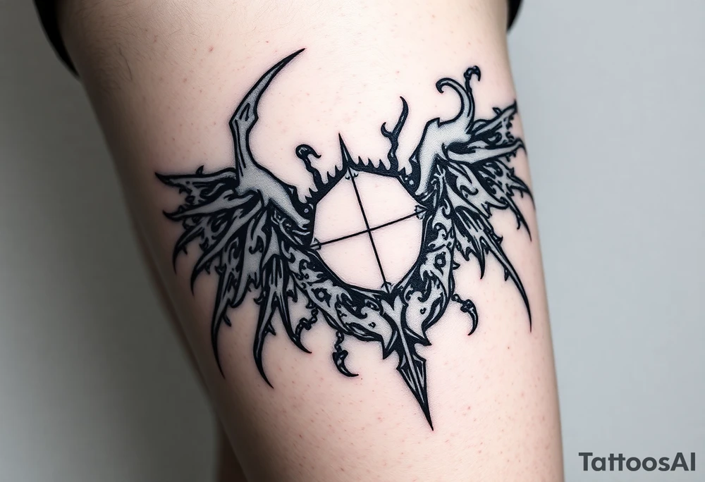 XXX.XII.MMVI gothic style for men tattoo idea