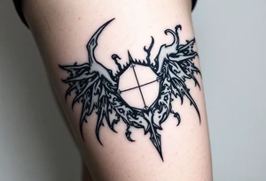 XXX.XII.MMVI gothic style for men tattoo idea