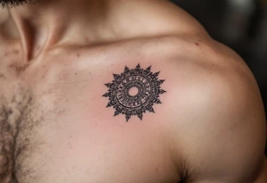 Aztec calendar tattoo idea