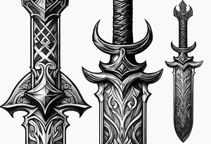 Greatsword from Elden ring tattoo idea