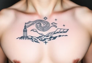 Starry night tattoo idea