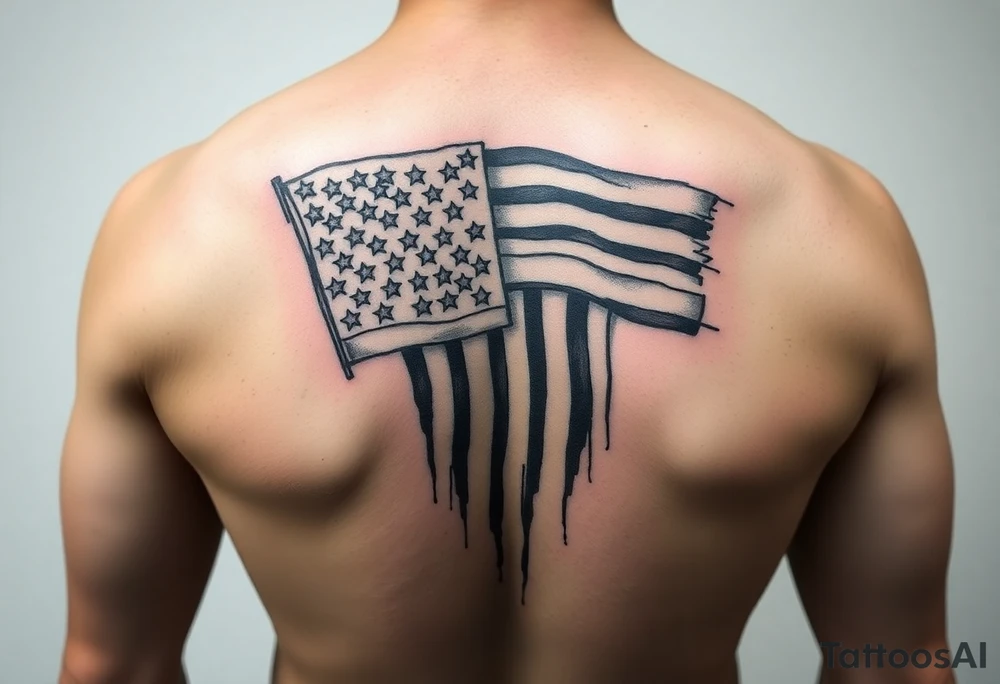 American Flag Military tattoo idea