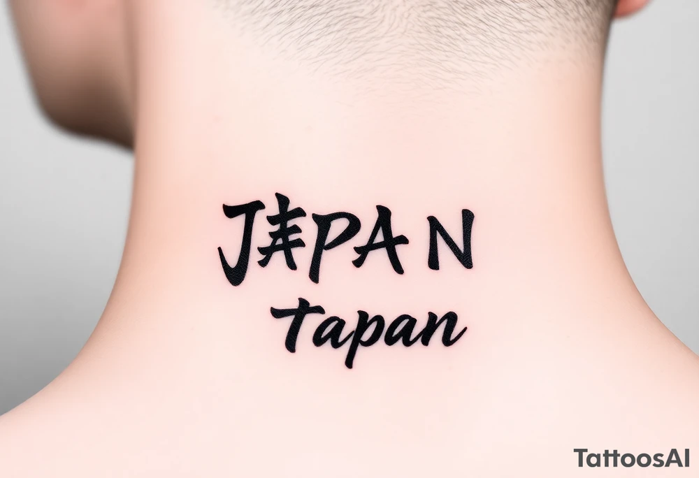 Japan words tattoo idea