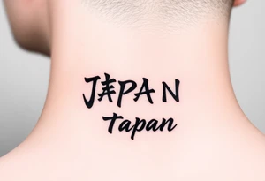 Japan words tattoo idea
