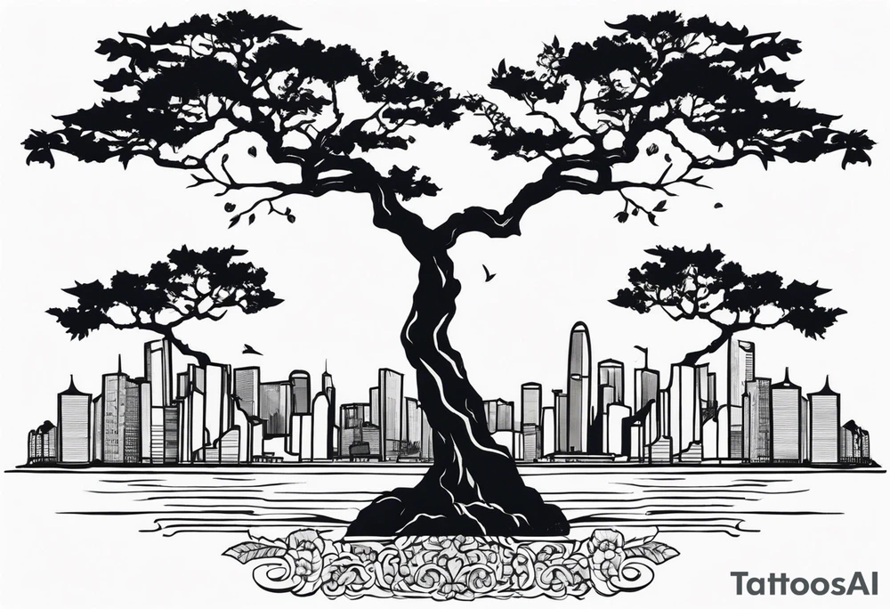 Hong Kong tree 6 tattoo idea