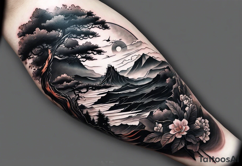 This 武士道 on the inner part of the forearm. tattoo idea