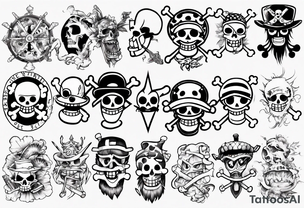 one piece tattoo tattoo idea