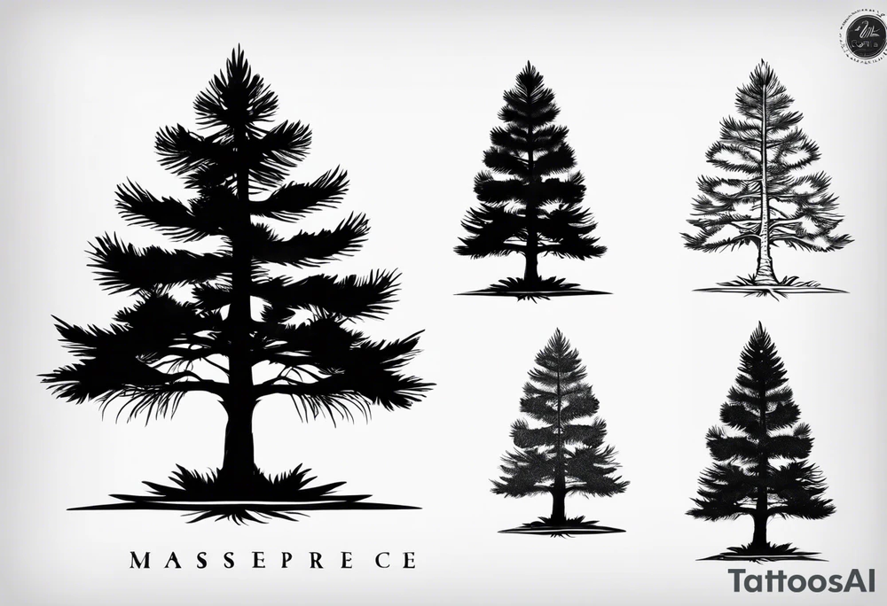 Small
Solo Pine tree
Silhouette tattoo idea