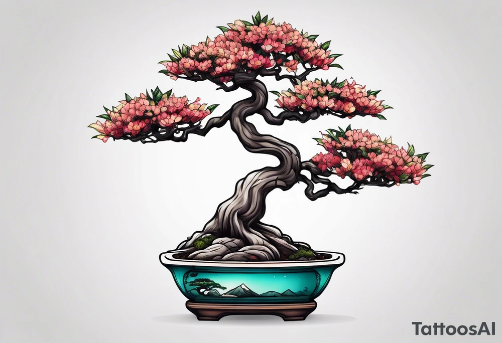 bonsai tree tattoo idea